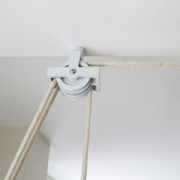 Monstershop Clothing Airer Ceiling Pulley - White - 2.4m