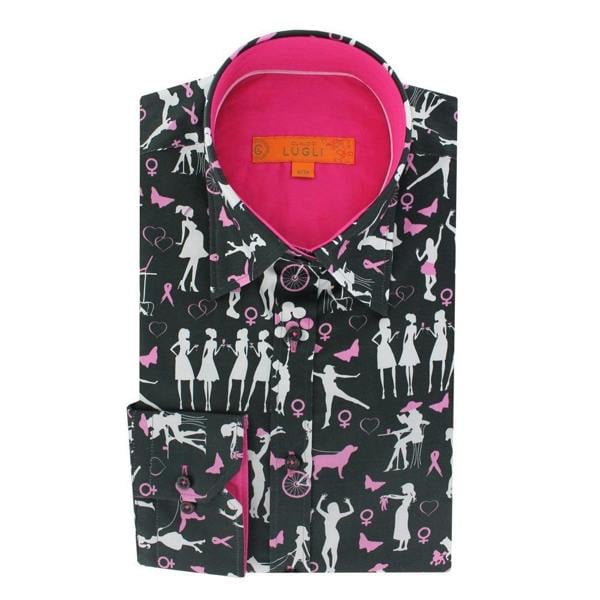 NHS SUPPORT HUMANITY WOMENS PRINT SHIRT - Premium Men's Patterned Shirt by Claudio Lugli | Bold Design, Tailored Fit, Best Printed Shirts