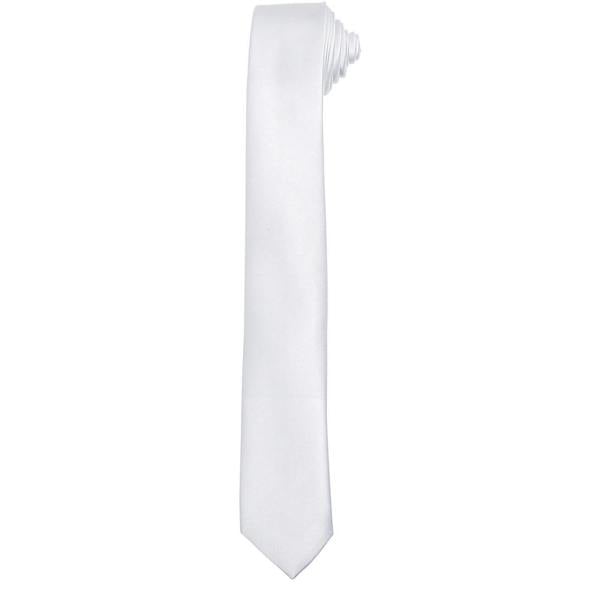 Premier Unisex Adult Slim Tie - White