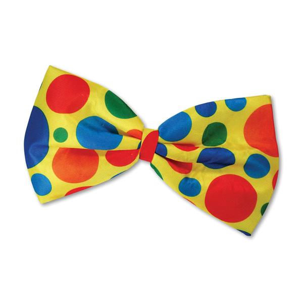 Bristol Novelty Jumbo Clown Bow Tie - Yellow - 