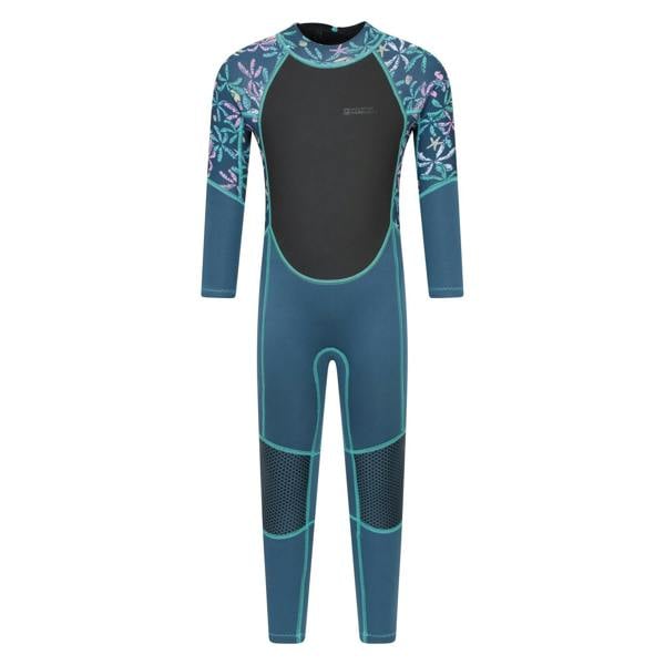 Mountain Warehouse Childrens/Kids Printed Full Wetsuit - Dark Teal - 