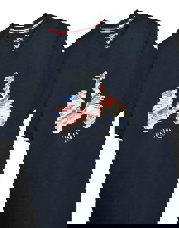 Lambretta Mens Classic Carnaby Scooter Mod Ska Casual T-Shirt