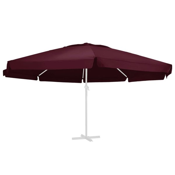 Berkfield Replacement Fabric for Outdoor Parasol Bordeaux Red 600 cm