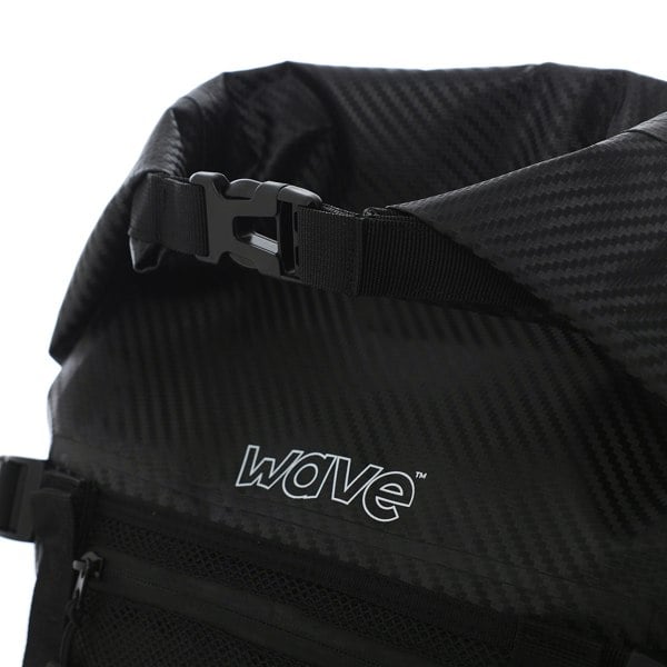 Wave Waterproof Roll Top PVC Deck Bag | Black | 20L