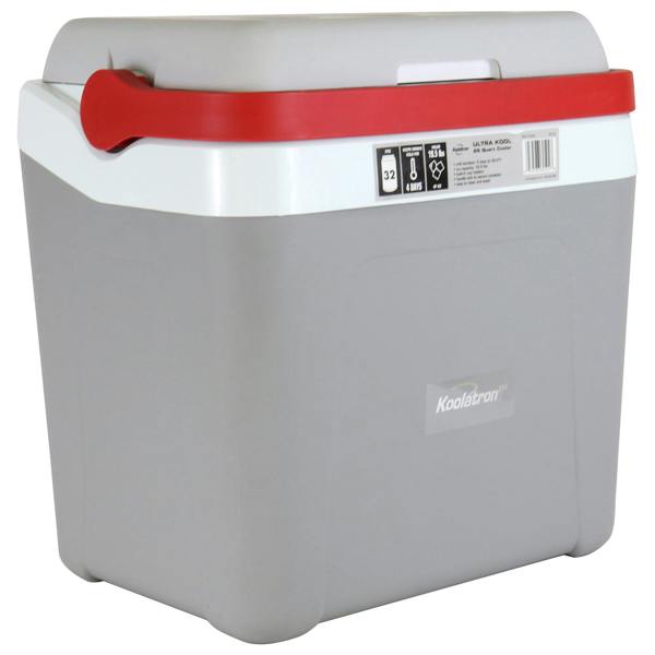 Koolatron Portable Cool Box 25L Mini Ice Chest Cooler Carry Handle for Camping Beach Fishing Travel RV