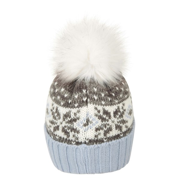 Mountain Warehouse Womens/Ladies Fair Isle Pom Pom Beanie - Grey