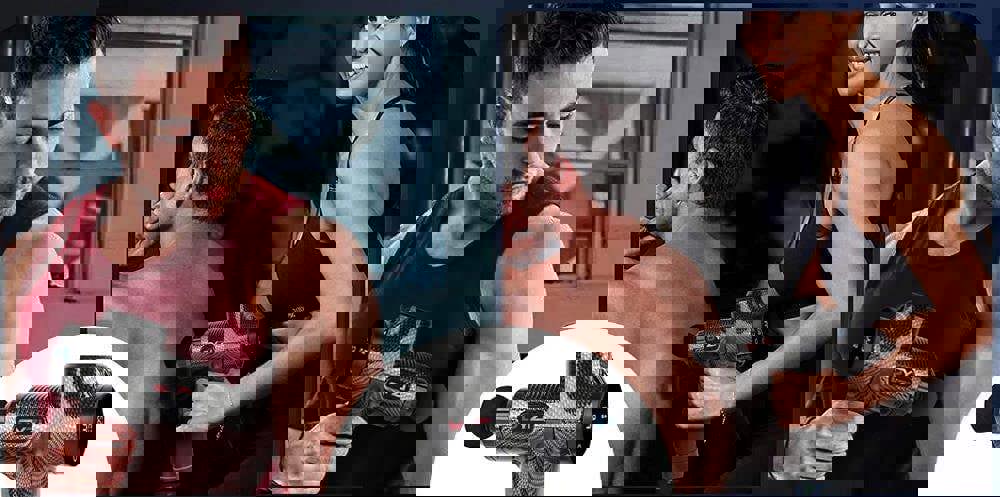 Dyzi Handheld Massage Gun, Percussion Deep Tissue Muscle Body Massager 6 Heads by Dyzi