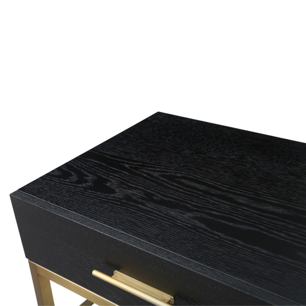 Tulip Dressing Table / Desk - Wenge (Black Stained Oak)