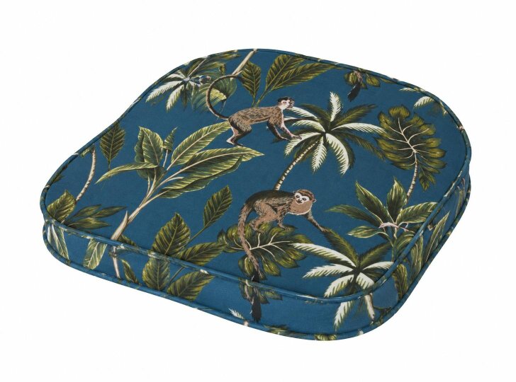 Glendale D Shape Garden Seat Cushion (colour options available) - TROPICAL BLUE