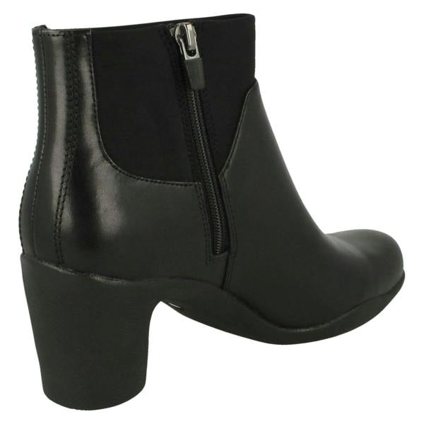 Clarks Ladies Clarks Smart Ankle Boots Un Rosa Mid