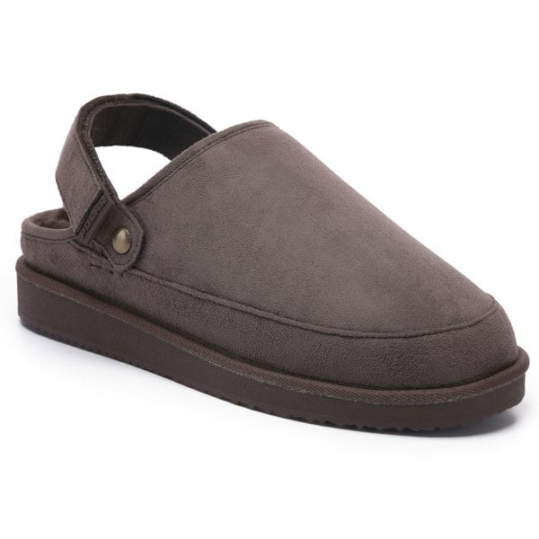 VIVA Polar Womens Suede Comfort Faux Fur Clogs – Slip-On Adjustable Strap