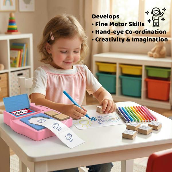 Multiprint Hello Kitty Sticker Machine by Multiprint – Kids Craft & Stationery Set