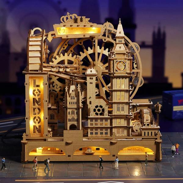 Dyzi 431 Piece Marble Travel London 3D Wooden Puzzle