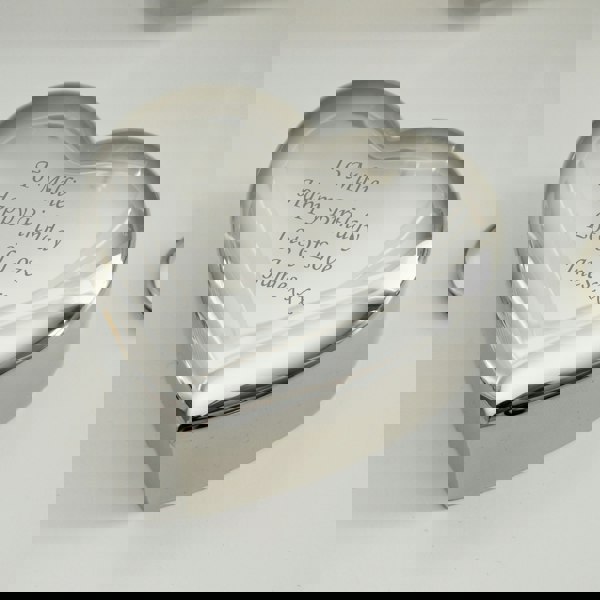 Personalised Memento Company Personalised Heart Trinket Box