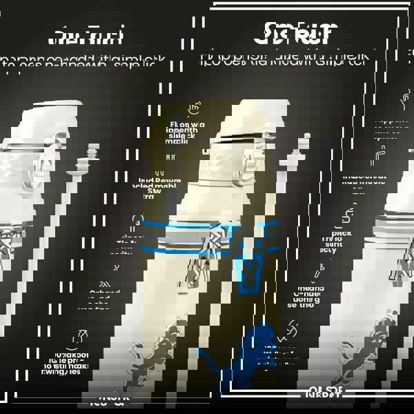 ION8 NFL x ION8 Insulated Steel Water Bottle, NFL Lions, 750ml (24oz)