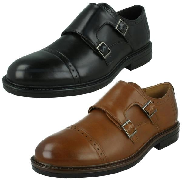 Thomas Blunt Mens Thomas Blunt Dual Buckle Strap Brogue Shoes A1131
