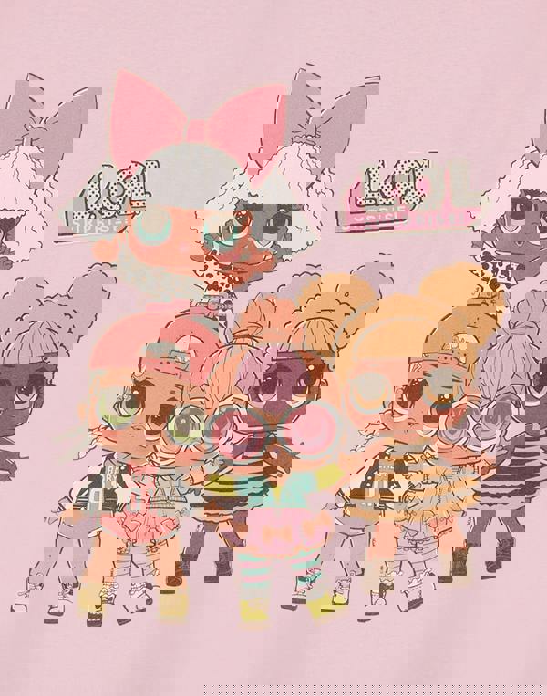 LOL Surprise! Girls Pink Group Short Sleeved T-Shirt