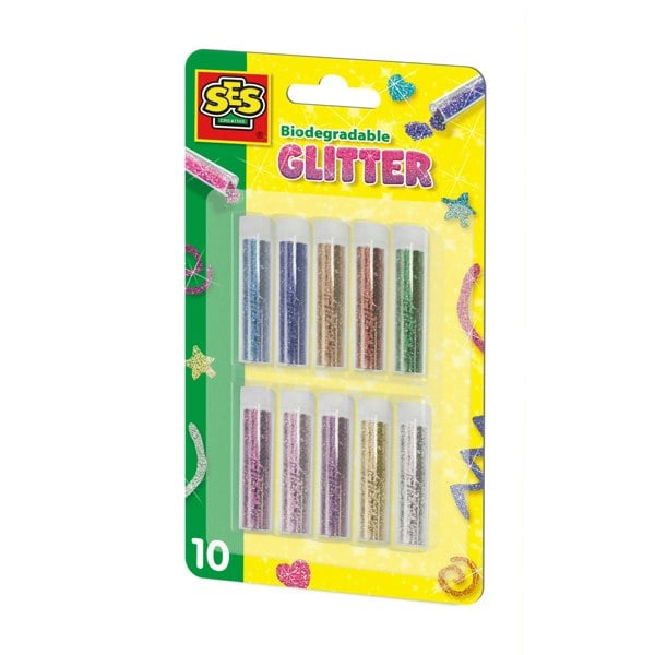 SES Creative Biodegradable glitter - 10 colours