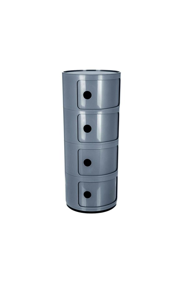 Living and Home 4-Tiered Plastic Storage Drawer Unit