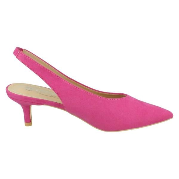 Spot On Ladies Spot On Heeled Stiletto Slingback Heels F90111