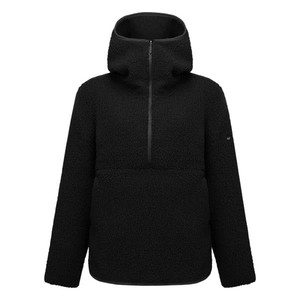 Regatta Womens/Ladies Elindra Water Repellent Half Zip Fleece - Black - 