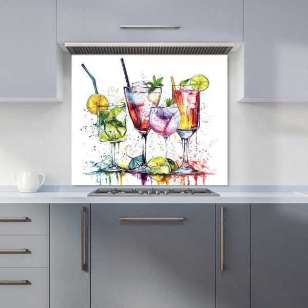 Warren Reed - Designer Vibrant Cocktail Splash Kitchen Splashback