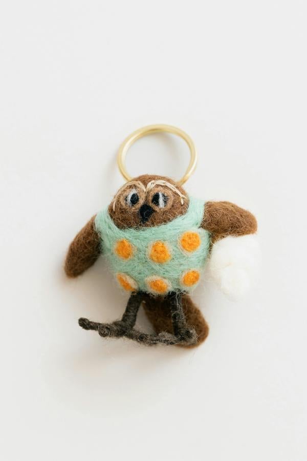 Lily & Me Olive The Owl Felt Keyring