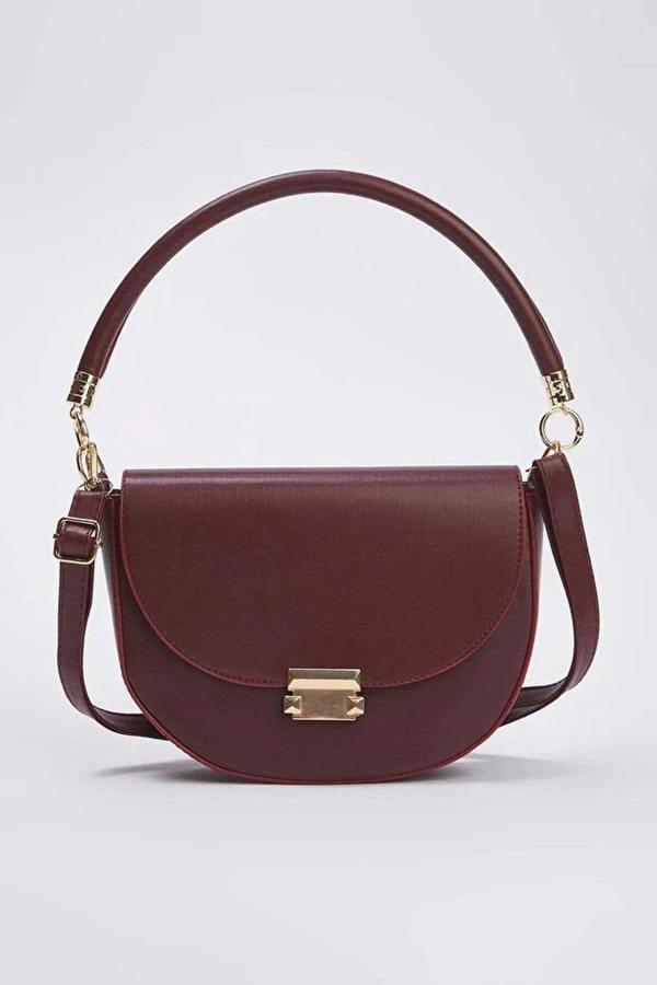 WOVCOR Women's Mini City Shoulder Bag with Metal Buckle Detail