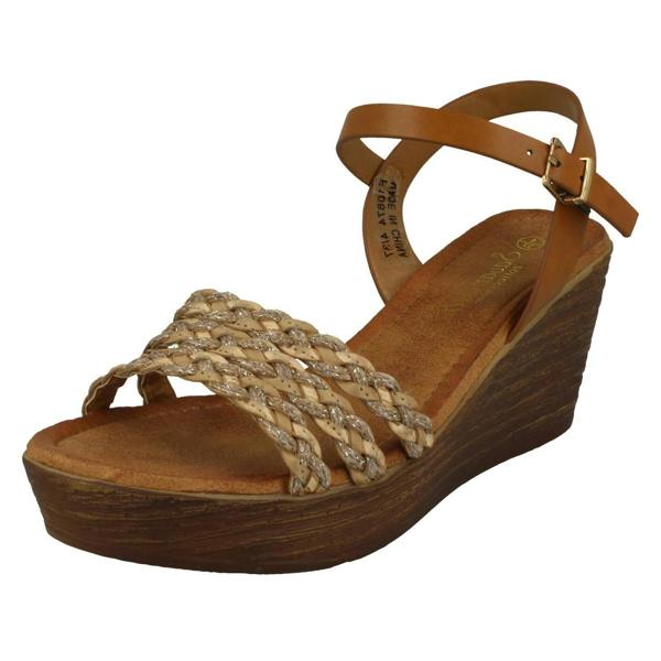 Savannah Ladies Savannah Wedge Sandals F10874