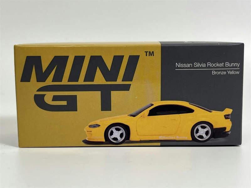 Mini GT Nissan Silvia Rocket Bunny RHD Bronze Yellow RHD 1:64 Scale Mini GT MGT00643R