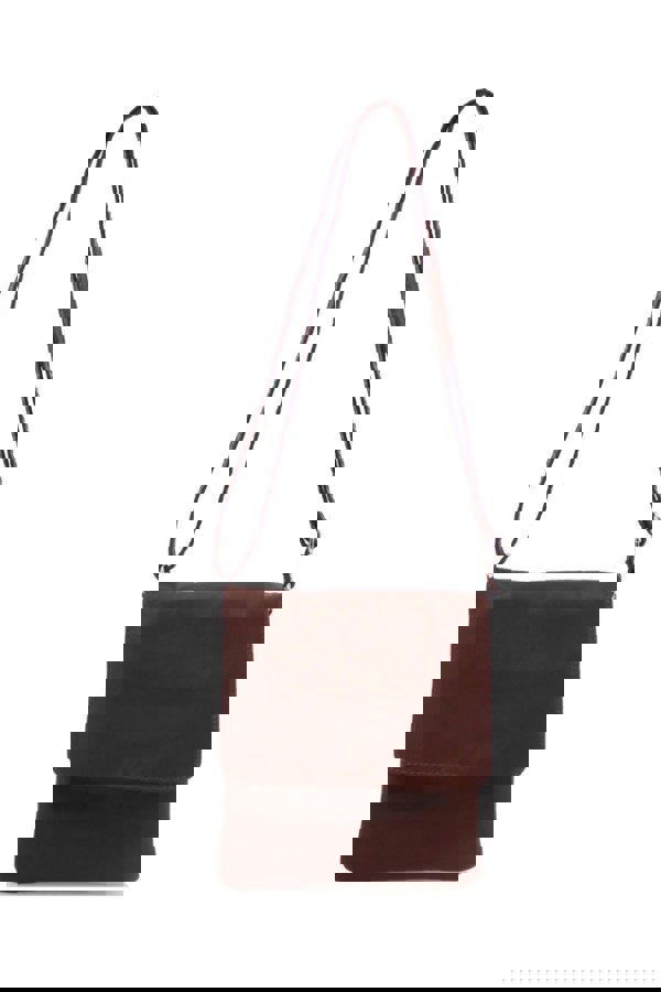 Kitise Stylish Flap Small Genuine Italian Leather Crossbody Bag