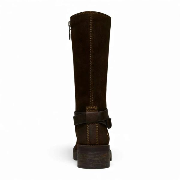 Windsorsmuth Gotcha - Women's Brown Suede Leather Western Riding Boots