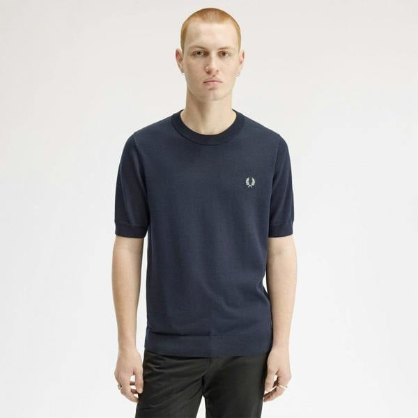 Fred Perry Cotton Knitted T-Shirt