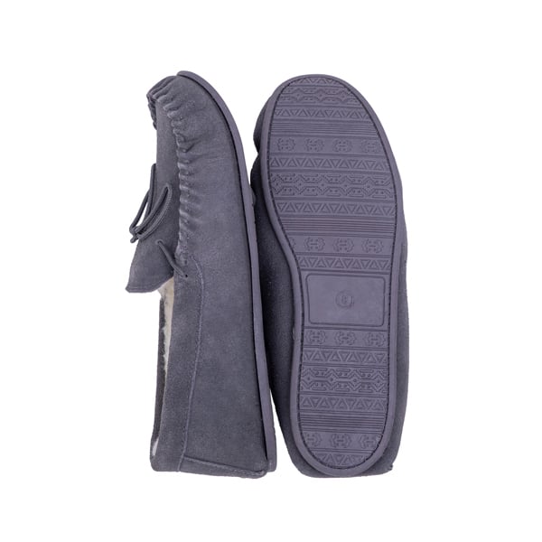 Nordvek Womens Sheepskin Suede Moccasin Slippers