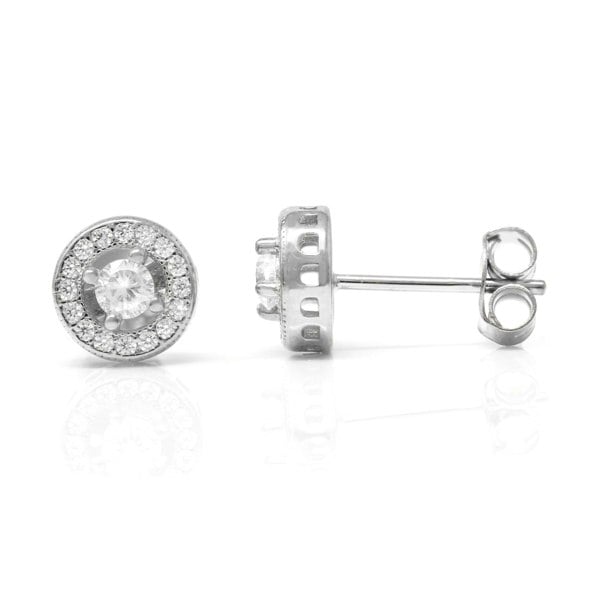 Say It With Halo Earrings - Sterling Silver
