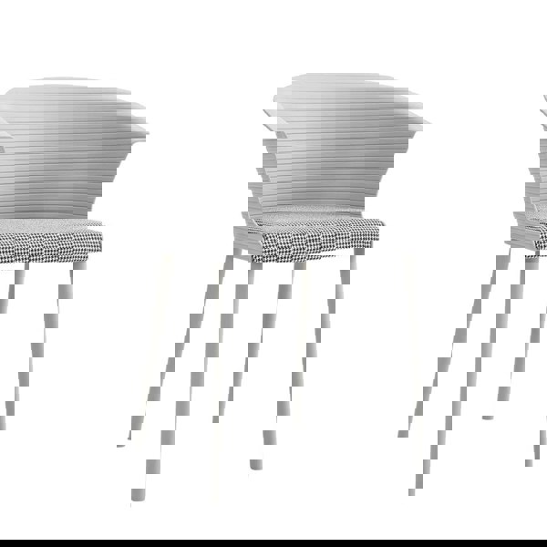 Modern Gray Plastic Chairs, Set of Four, Durable and Lightweight Living and Home