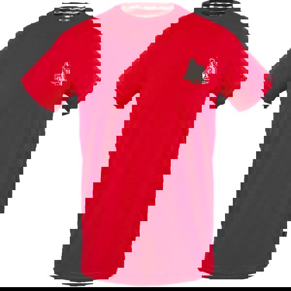 Aquascutum Mens 1851 AQ Logo T-Shirt - Red