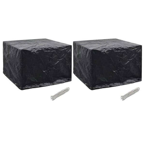 Berkfield Garden Furniture Covers 2 pcs 8 Eyelets 122x112x98 cm