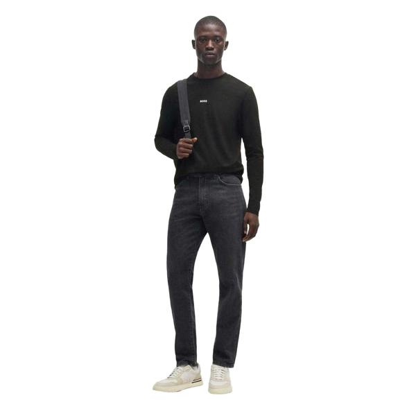 Boss Mens Long-Sleeved T-Shirt - Black - 