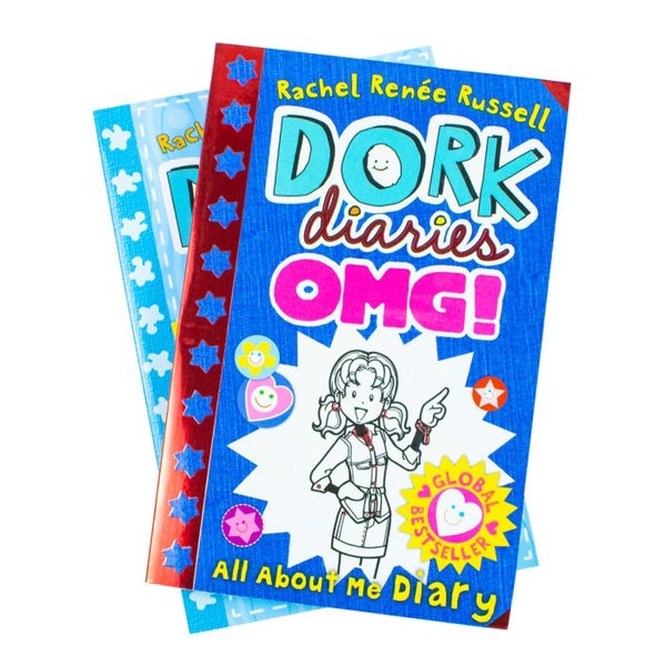 Dork Diaries 2 Book Set - OMG: All About Me Diary & Dork Diaries 3 half: How to Dork Your Diary