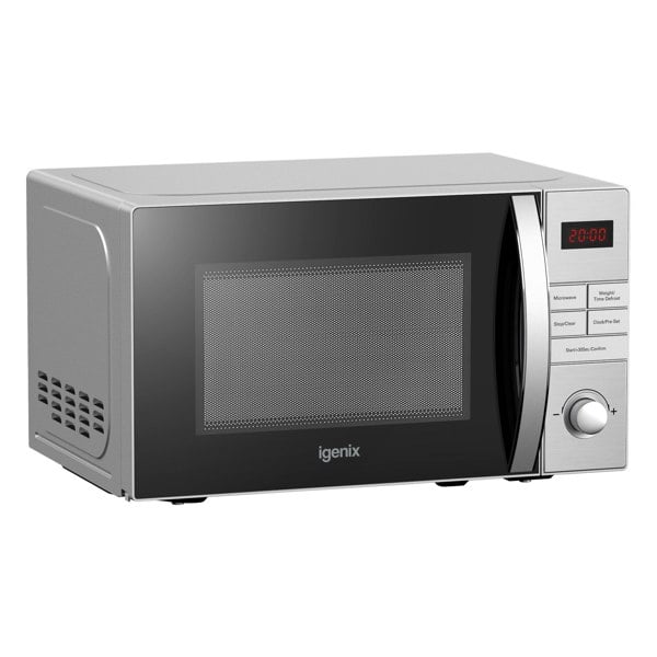 igenix Digital Microwave, 20 Litre, 5 Power Settings, 800W, Stainless Steel