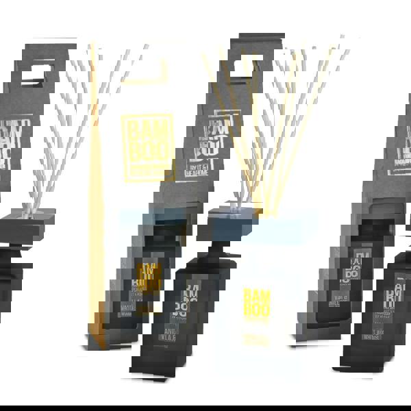 BAMBOO Vanilla & White Woods - Large Bamboo Fragrance Diffuser