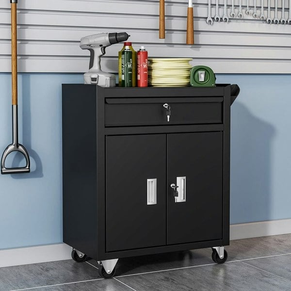 Lockable Rolling Tool Storage Cabinet Tool Storage Cabinets Living and Home