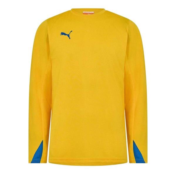 Puma Mens Team Long-Sleeved Shirt - Yellow - 