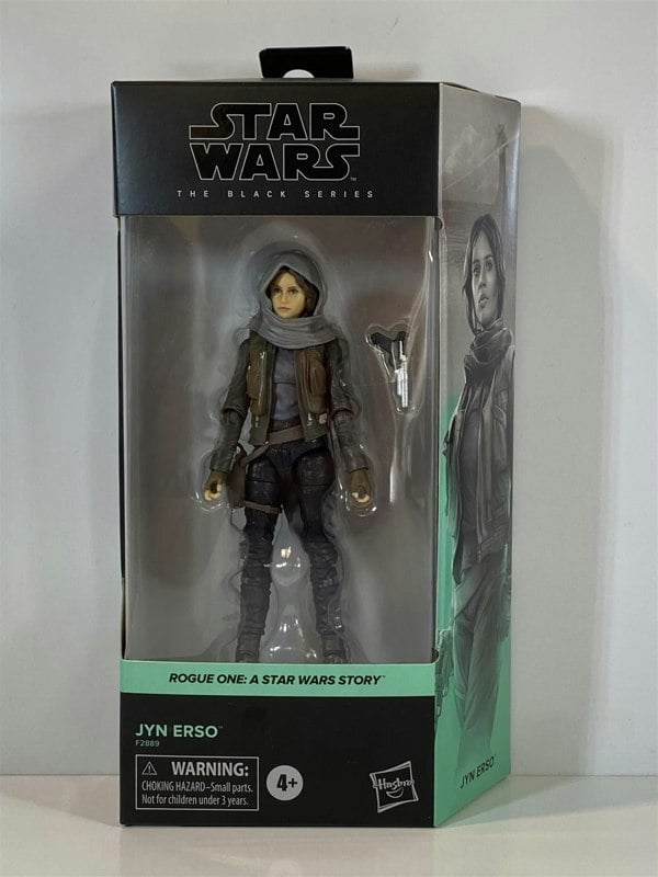 star wars rogue one jyn erso 6 inch figure black edition hasbro f2889