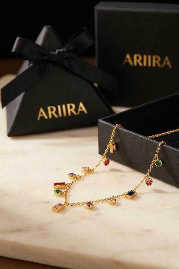 ARIIRA Rio Gold Tone Necklace