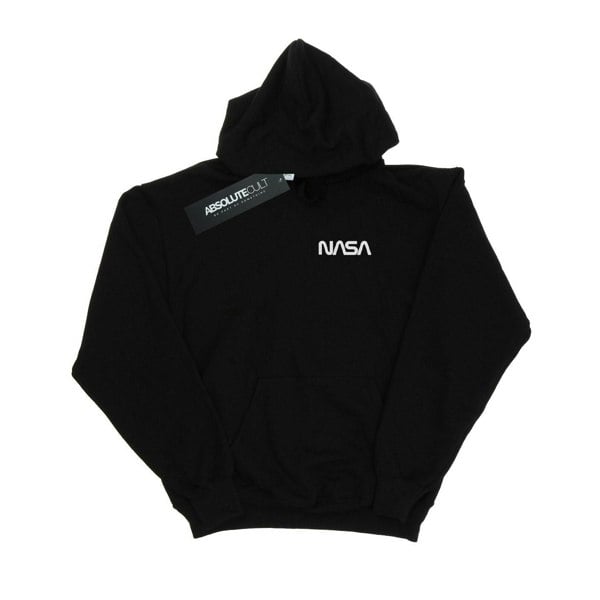 NASA Mens Modern Logo Chest Hoodie - Black