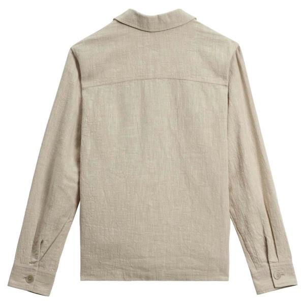 Wax London Aldred Linen Cotton Revere Overshirt