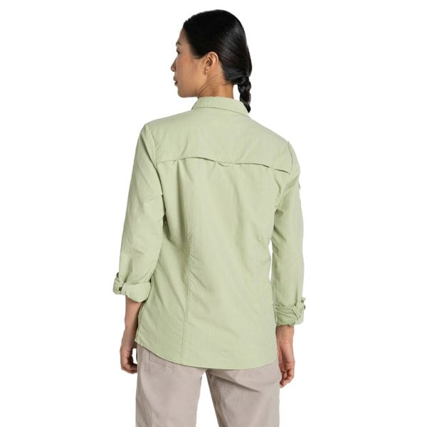 Craghoppers Women's Adventure III Nosilife Long-Sleeved Shirt - Bud Green