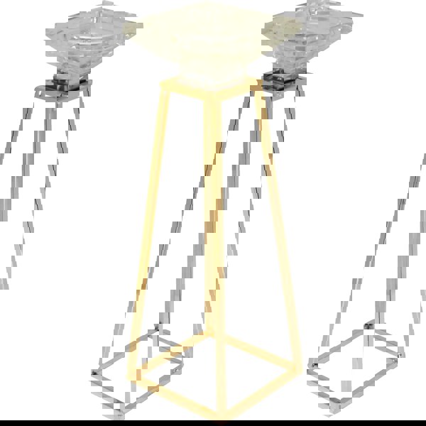 Maison des Cadeaux Gold Metal Candlestick Holder Stand